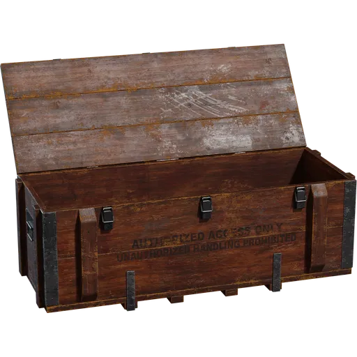 Wooden Military Crate