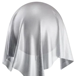 Silvery translucent fabric