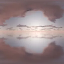 Calm Sunset Sky Reflection