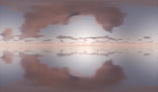 Calm Sunset Sky Reflection