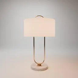 Faye Brass Look and Marble Table Lamp