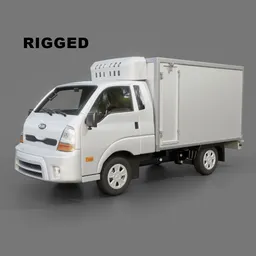 Kia Bongo Box Truck Rigged