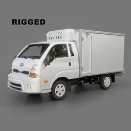 Kia Bongo Box Truck Rigged