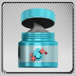 Body Care Icon Open Lotion Bottle