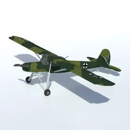 Low Poly Fieseler Fi 156 Storch