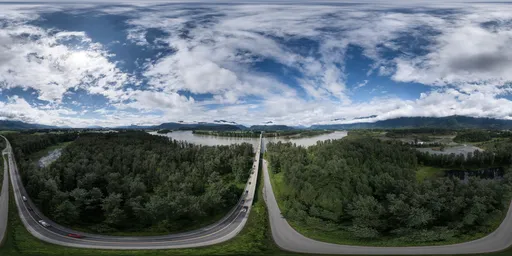 Mountain Landscape Clouds Day Aerial