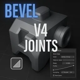 Bevel Joints - Join Meshes - Weld - Bevel V2 compatible - Set Mesh normal - Edge attributs