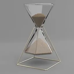 Brass Wire Hour Glass Sand Clock