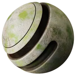 Plaster Walls Grunge Banded Green