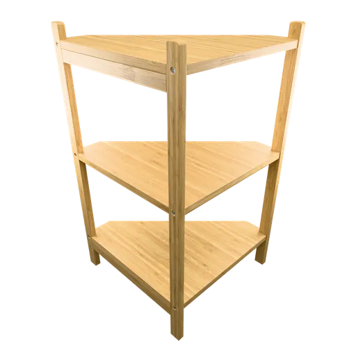 IKEA bamboo corner shelf