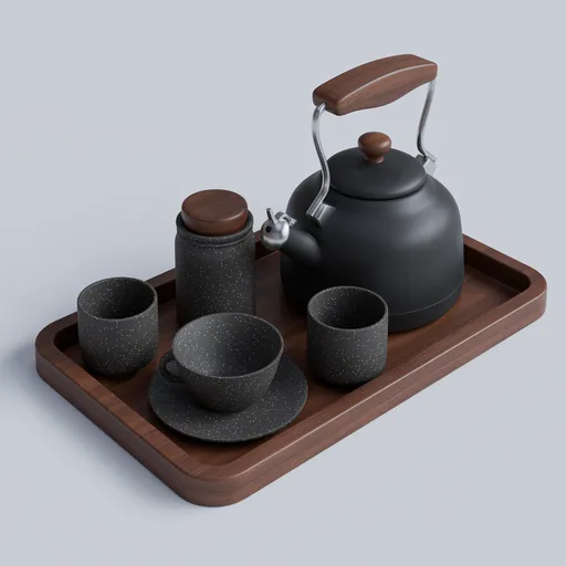 Tea Set - Charcoal