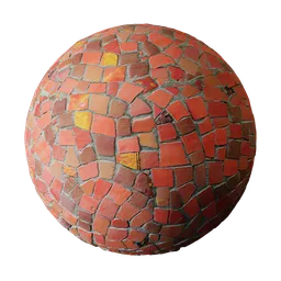 Red Mosaic Tiles