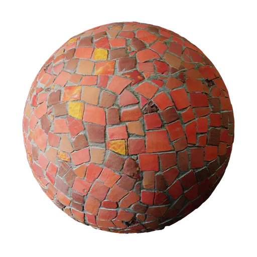 Red Mosaic Tiles