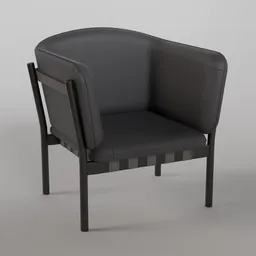 Dowel Lounge Armchair B105