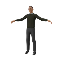 Men Employee Character