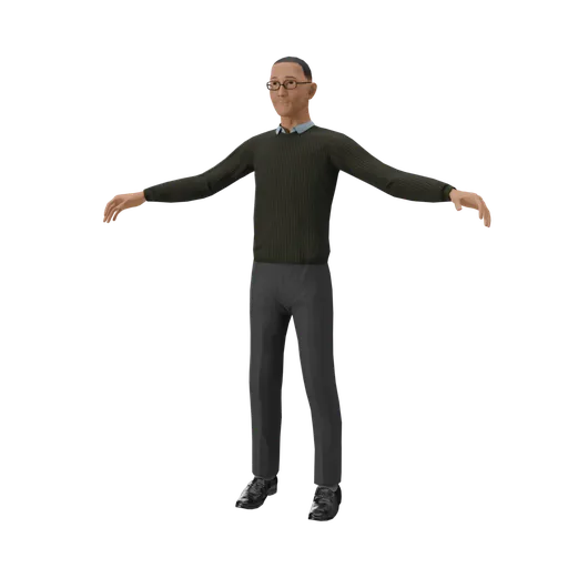 Men Employee Character
