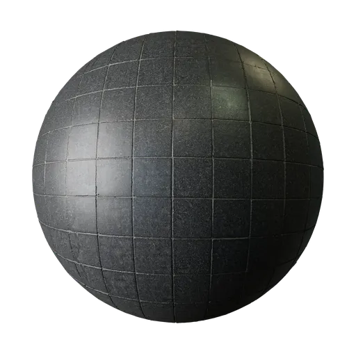 Dark Square Tile Floor