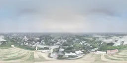 Rural Sunset HDRI - Golden Hour Farmland