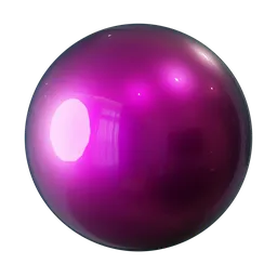 High-quality, glossy purple PBR shader for 3D modeling in Blender, suitable for automotive rendering.