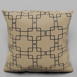 beige pattern pillow