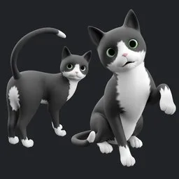 Stylized Cat Rigged