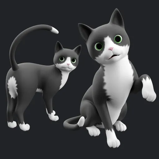 Stylized Cat Rigged