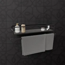 Wall Mounted Storage Towel Rail