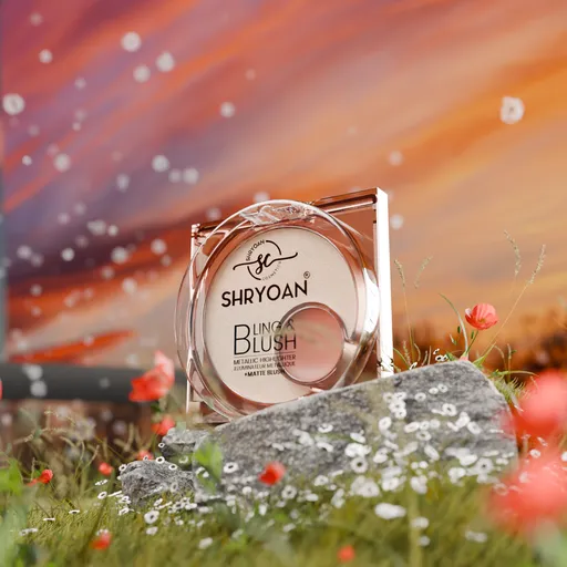 Blush highlighter animated nature shot