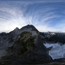 Mountain Aerial Landscape Evening
