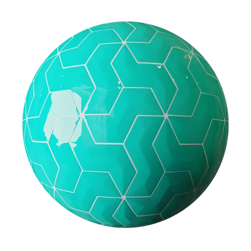 Glossy Hexagonal Tiles