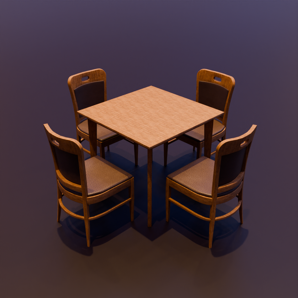 Restaurant patio furniture 06 Chairtable Sets models BlenderKit