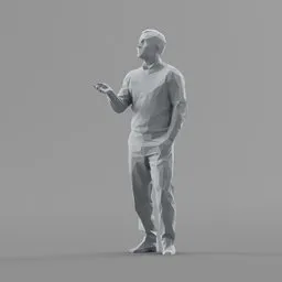 Lowpoly Male Standing