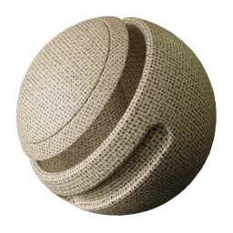 Realistic Jute Pouch Fabric Material – Seamless & High-Resolution