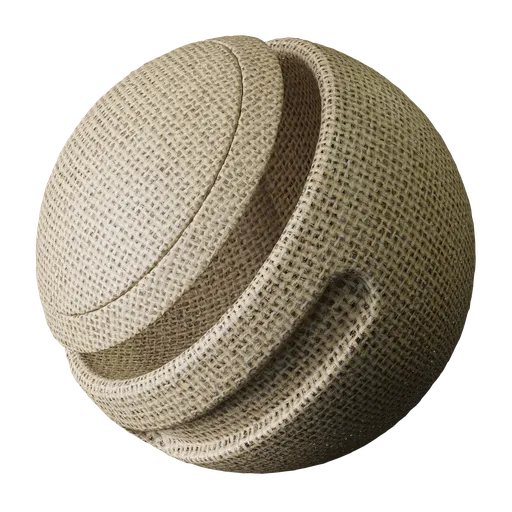 Realistic Jute Pouch Fabric Material – Seamless & High-Resolution