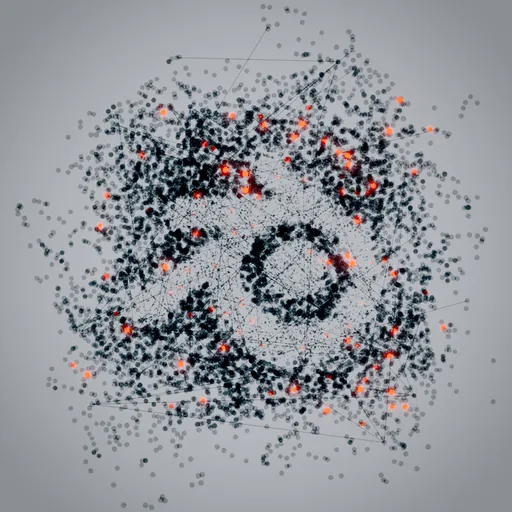 Logo Network Constellation Particle