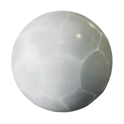 White-grey crystal glass