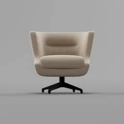 Accent swivel armchair