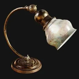 Bulbous 1920s Reading Lamp