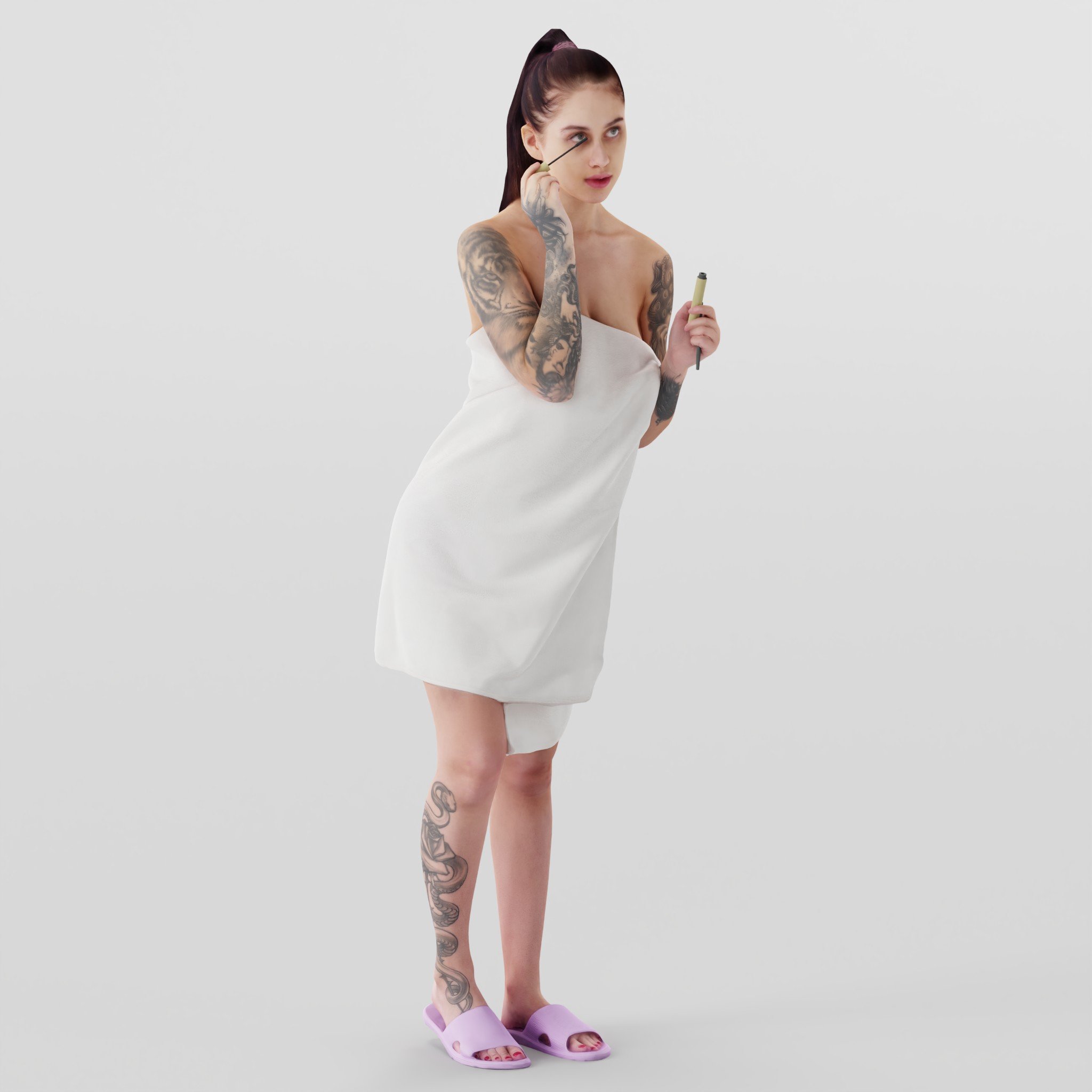 My lovely lady lumps 3D Women models BlenderKit