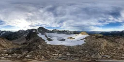 Aerial Glacier Mountain Landscape
