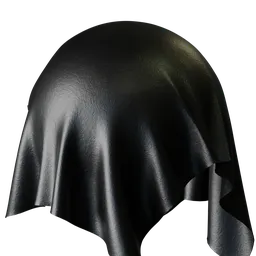 Smooth Grain Black Leather