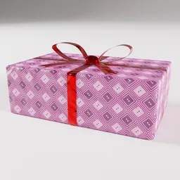 Purple Red Gift Box