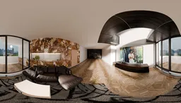 Luxury Living Room Panorama