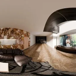 Luxury Living Room Panorama