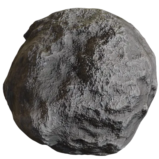 High-quality 2K PBR Gray Stone material texture with metallic sheen and detailed roughness for 3D rendering and VR.