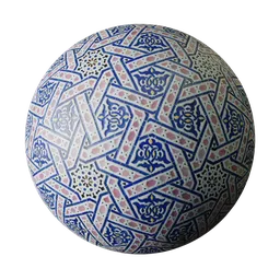 Interlaced Star Ceramic Tile