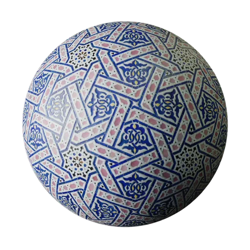 Interlaced Star Ceramic Tile