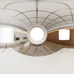 PhotoStudio with Grid Ceiling HDRI