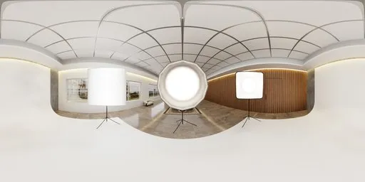 PhotoStudio with Grid Ceiling HDRI