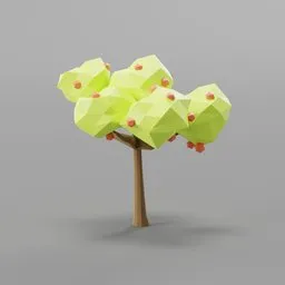 Lowpoly Fruit Trees